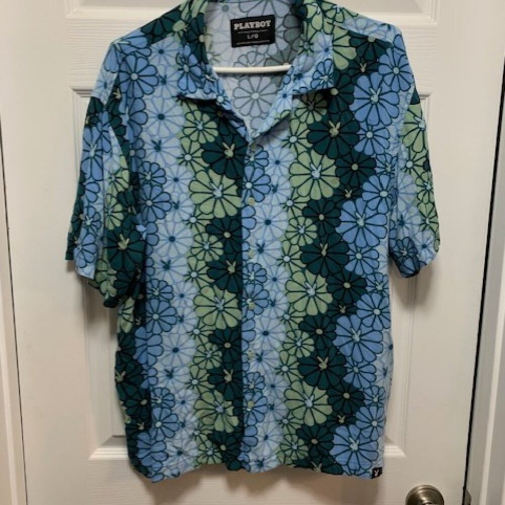 PLAYBOY MENS  FLORAL BUNNY  DRESS DOWN